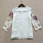 Ted Baker NWOT  Zumbel Mirrored Tropics Pleated Blouse Size 0 Photo 7