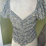 Sienna Sky  Short Sleeve floral top off the shoulder sleeves Size M Photo 3