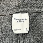 Abercrombie & Fitch Cropped Knit Cardigan Sweater Womens Small Gray Photo 4