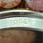 None Vintage Pastel Pink & Peach Textured Art Bead Necklace Hidden Box Clasp Japan Photo 6