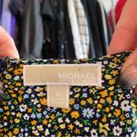 Michael Kors Michael Michael Yellow Kors Quinn Cross Neck Floral Dress Size Medium Photo 3