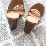 Francesca’s studded cognac block heel mule sandal Brown Size 7.5 Photo 9