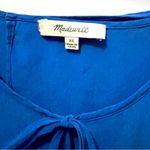 Madewell Women's Petal Play Blue 100% Silk Short Sleeve Romper XS | EUC Photo 5