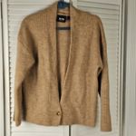 Maeve  Anthropologie Womens Beige‎ Cardigan Sweater One Size Photo 1