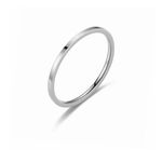 Size 10 Titanium Steel Ring Plain Band Women Joint Ring Exquisite Jewelry Access Silver Photo 2