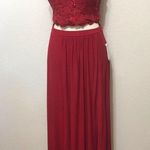 Morgan & Co . Two-Piece Scarlet Lace Evening dress Photo 2