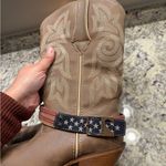 Durango  Women’s Brown Leather Embroidered Western Cowboy American Flag Boots New Photo 3