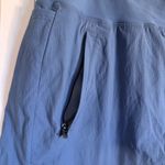 Athleta  Trekkie North Shorts Blue Zipper Pockets Size 12 Photo 3