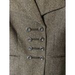 Calvin Klein EUC  Brown Tweed double breasted Suit Jacket Sz 6‎ Photo 3