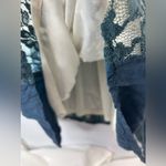 Blu Pepper Blu-Pepper Vintage L Boho Sleeveless Cotton Lace Trim Midi Dress in Teal Blue Photo 5