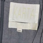 Karta iridescent glitter beaded detail cropped bell sleeve dress formal med Gray Photo 3