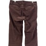 prAna Women's Size 10 Corduroy Pants Plum Burgundy Color Zip Pockets Photo 5