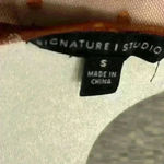 Signature Studio  Small Peasant Style Blouse Mesh Design Polka Dot Photo 4