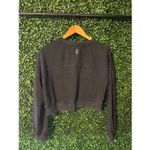 Free People Washed Black On Your Mark Cropped Crewneck Sz XS Photo 3