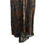 Connected Apparel Vintage Chiffon Velvet Burnout Beaded Dress Midi Whimsigoth Y2K Feminine Size L Photo 2