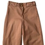 Marine layer Bridget Wide Leg Crop Pants Rust Brown Cotton Blend Size 4 Photo 2