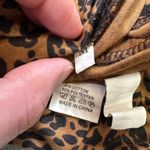 SheIn Tunic Top M Womens Leopard Print Twist Front Short Sleeve Cute Blouse Photo 3