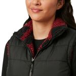 Free Country Cloud Lite Reversible Vest Women's Small S Black Red Plaid jacket Photo 2