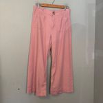 Anthropologie  Maeve The Colette Cropped Wide Leg Pants Lavender Size 29P‎ Photo 2