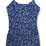 EXPRESS VTG  Blue Floral Print Spaghetti Strap Romper Women's Size 9/10 Photo 0