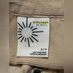 Aerie Beige Ribbed Pullover Quarter Zip size Small (oversized) Photo 6