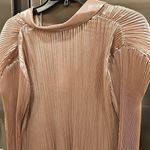Derek Lam 💕 10 CROSBY💕 Ellery Metallic Plissé Tie-Neck Top ~ Pink Silver 16 NWT Photo 14