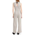 J.Crew NWT Sleeveless Lurex Jumpsuit in Silver Metallic Velvet Tie Jumper M $188 Photo 4