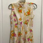 Vintage It's Better Maxi Dress Small Orange Hawaiian Floral A Photo 1