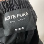 Arte Pura from Canada Trouser Pants Women's Small Lagenlook Flower Ribbon Art Black Photo 4