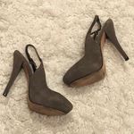 DV by Dolce Vit Leather Suede Slingback Heels Grey 7.5 Photo 0