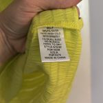 Glam  Chartreuse Ruffle Sleeve Blouse Photo 2