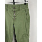 CAbi ‎ Green Button Fly Skinny Cargo Pants Style 5872 Size 0 Photo 1