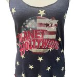 Planet Hollywood Patriotic Stars Blue Racerback Tank Top Women’s M July 4th Photo 2