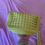 Tory Burch  bag silver Studded green neonish leather with handle Photo 0