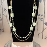 Tranquil Treasures Collection Semiprecious Jade Stone Necklace Green Photo 3
