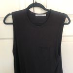 Black “T” Alexander Wang Slim Slit Tank Dress with Pocket Size S Photo 1