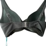 Sea Level Eco Essentials Cross Front Khaki Green Multifit Bra Bikini Top Size 10 Photo 7