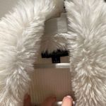 White Sweater with fur collar Photo 3