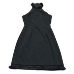 Lulus black skyline views fringe halter dress Photo 2