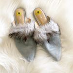 NEW Joe's Angelique Faux Fur Mule Blue 8 Photo 5