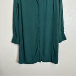 Madewell Smokey Spruce Button Down Novel Dress, Sz Large Photo 4