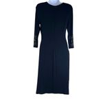 Premise  Small Black Brass Studded Embellished Bodycon Dress NWT Cocktail Party Photo 1