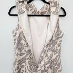 J. McLaughlin  Liz Sheath Dress M Jaguar Neutral Animal Print Faux Suede Autumn Photo 7