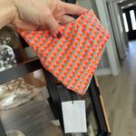 NEW Triangl Bikini Top Maia Gara textured scoop triangle neon adjustable Orange Size L Photo 5