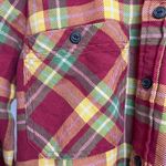 Ralph Lauren Rugby Plaid Flannel Button Down Shirt Skinny Fit Size 6 Red Photo 6