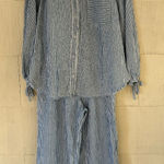 Aerie Daybreak Button Down and Trouser Set Photo 0