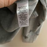 Socialite  Top Long Sleeve Fleece Soft Star Print Gray Casual V-Neck Cozy Neutral Photo 7