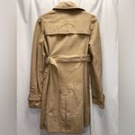 Juicy Couture NEW Y2K Vintage Cotton Double-Breasted Tan Beige Small Trench Coat Photo 7