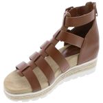 Easy Street Simone Gladiator Platform Wedge Sandals in Cognac Size 11 New in Box Photo 2