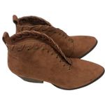 Coconuts by Matisse Ankle Boots Womens 8 Brown Suede Pointed Toe Western Boho Photo 2
